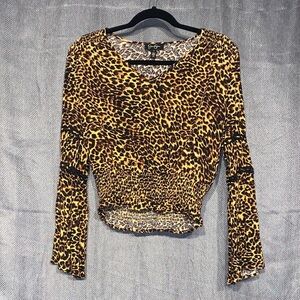 Jessica Simpson Leopard Print Blouse
